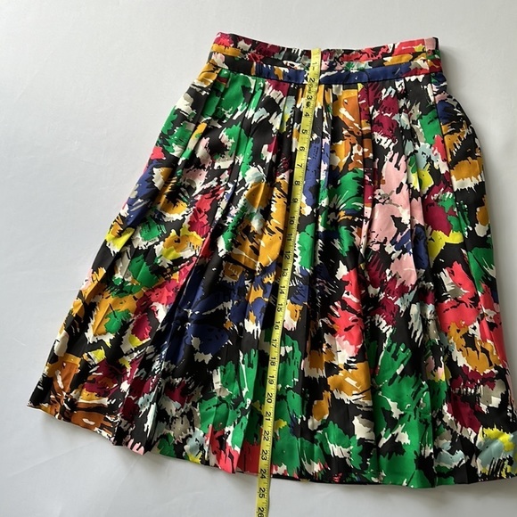 J. Crew Multicolor Silk Skirt, Size 00 - Picture 10 of 10
